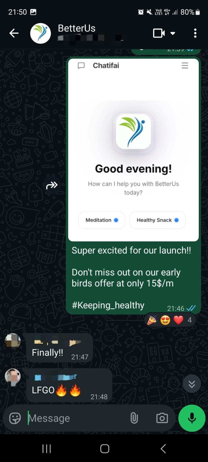 David K.'s experience with Chatifai