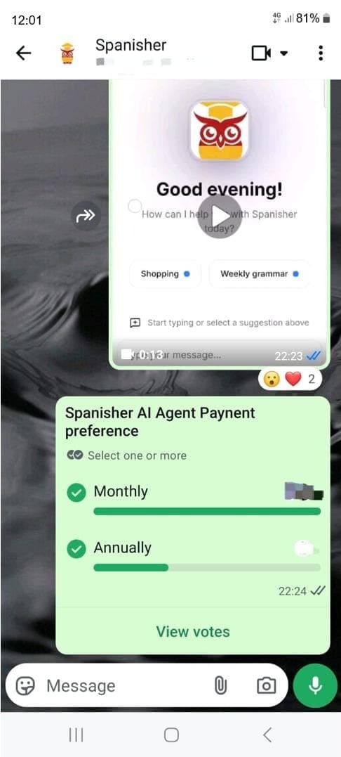 Emily R.'s experience with Chatifai